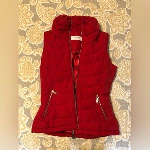 Calvin Klein red puffer vest